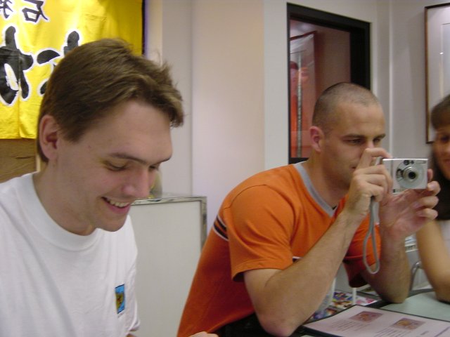 Max, Dean taking a picture