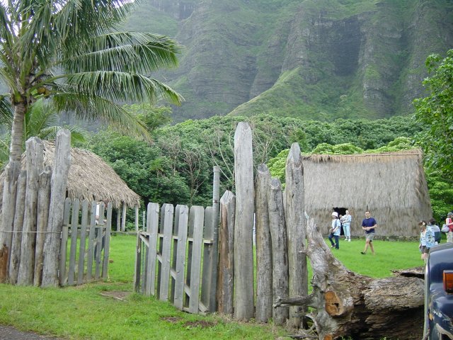 The straw village, W3C team visiting