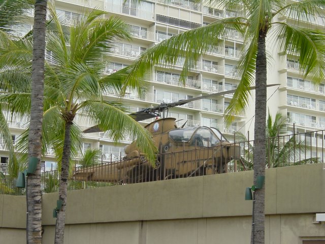 A helicopter at the army museum