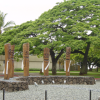 Tikis in front of the army museum