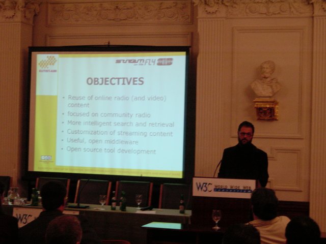 Presentation of Stream on the fly