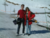 Steph et Coco au bas des pistes