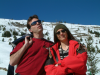Steph et Coco au bas des pistes
