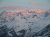 Coucher de soleil sur les montagnes