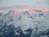 Coucher de soleil sur les montagnes
