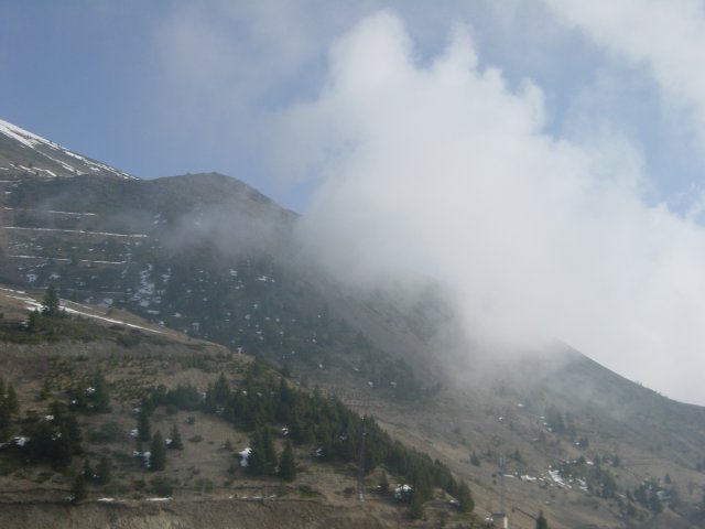 Brouillard sur la montagne