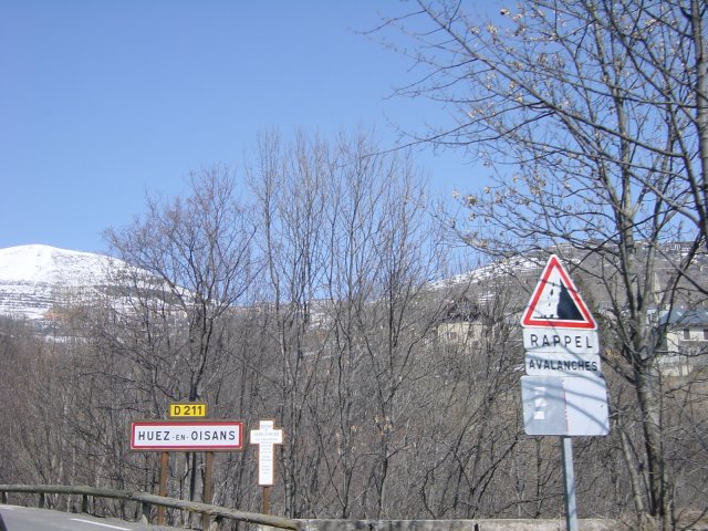 Arrivee a Huez en Oisans