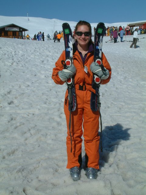 Sophie avec ses patinettes