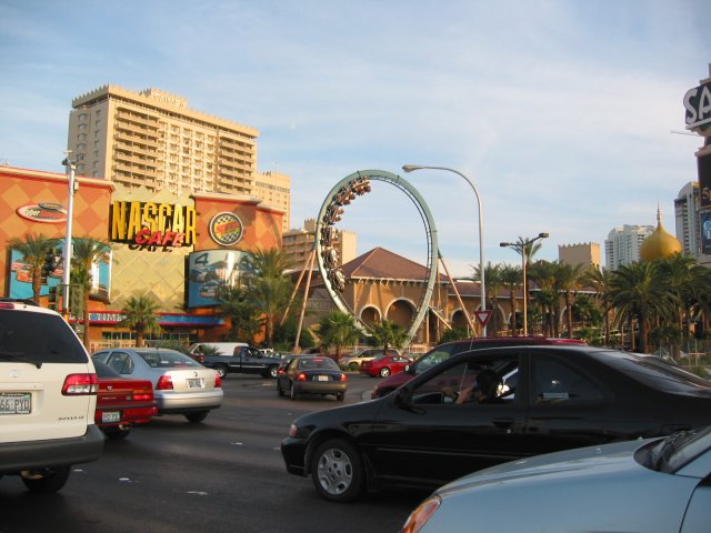 Roller coaster by the Nascar Cafe'