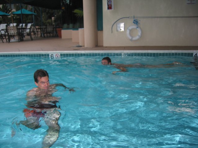 Steph and nico swimming 