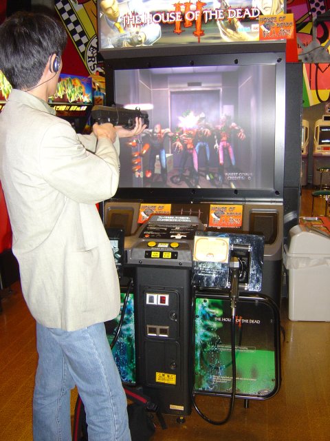 Guy shooting bad guys