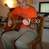 Hugo playing guitar