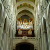 The organ inside Cathedral La Almudena