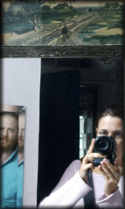 chaals and me. We stayed in the beautiful Old Monastery Hostel, which was full of mirrors.