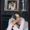 me bending forward to be in the frame behind. From the Connemara Dreamtimes room (ours for one night!) at the Old Monastery Hostel.