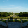 Shadows from the Monolith terrace in the Vigeland Sculpture Park.