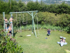 Children playing in the garden