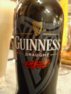 Bottle of Guiness draught 