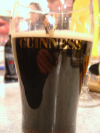 Half pint of Guinness