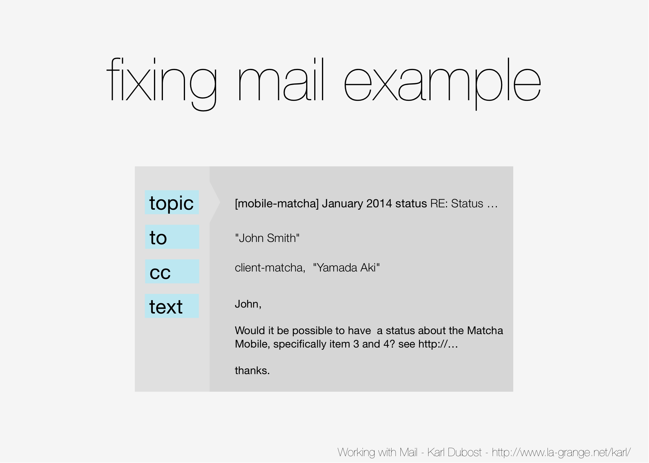 Slide 16 - Improved e-mail