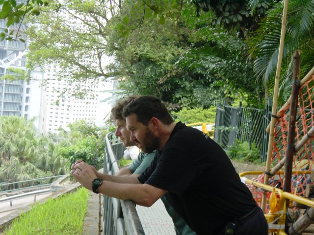Daniel and Ian at the zoo
