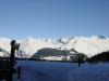 Vue depuis la poste sur les montages