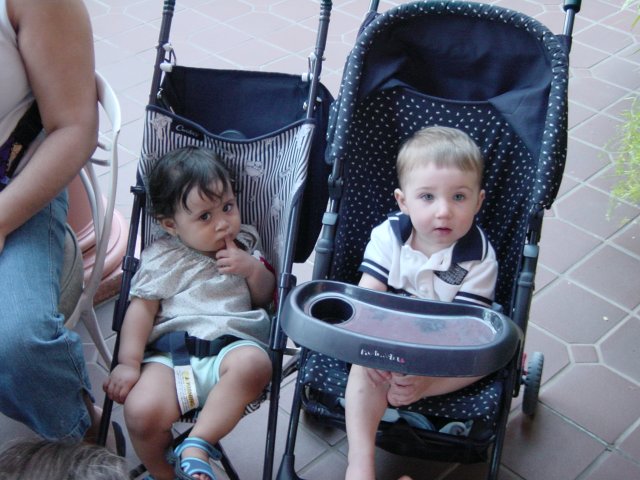 Marisa and Daniel, quiet babies