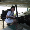Christelle squatting