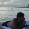 Thierry, surfers in the background