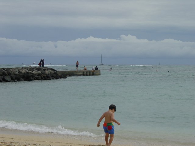 Little boy on the beach