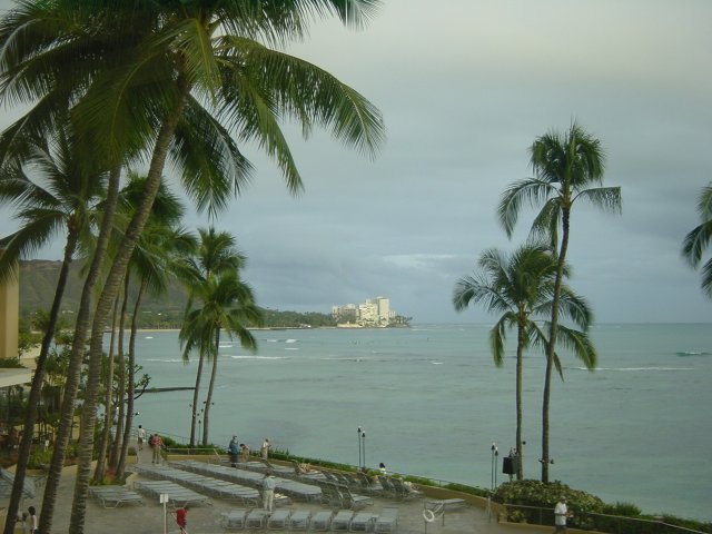 View on the ocean from the Sheraton