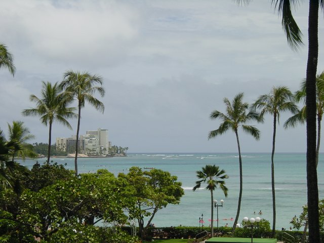 View from the Sheraton on the ocean under a sunny weather