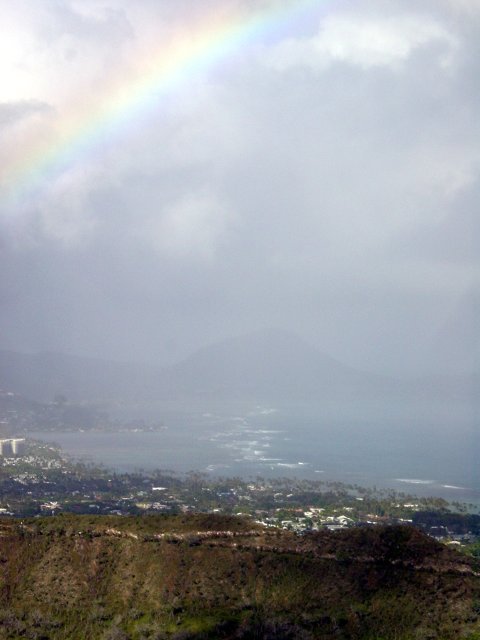 Rainbow on the ocean