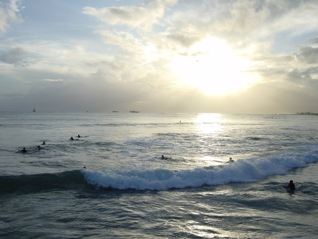 Waves and surfers