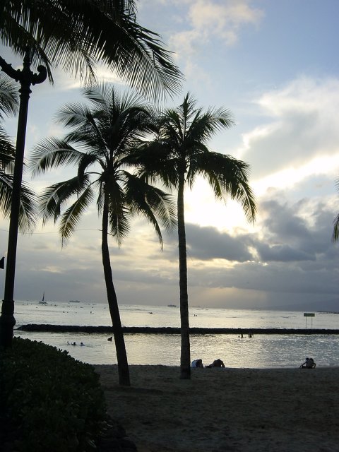 Sunset at Waikiki Beach