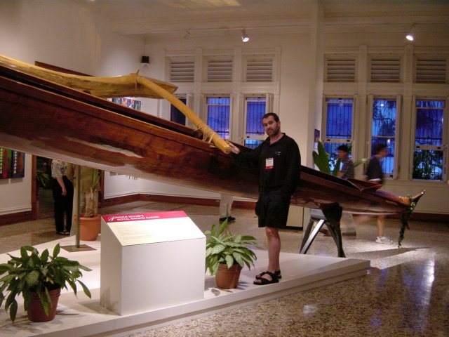 Daniel next to a royal Wa'a