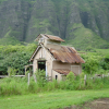 Wooden barn built for filming prupose