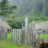 The straw village, W3C team visiting