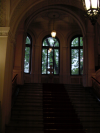 The stairs leading from the entrance hall to the first floor