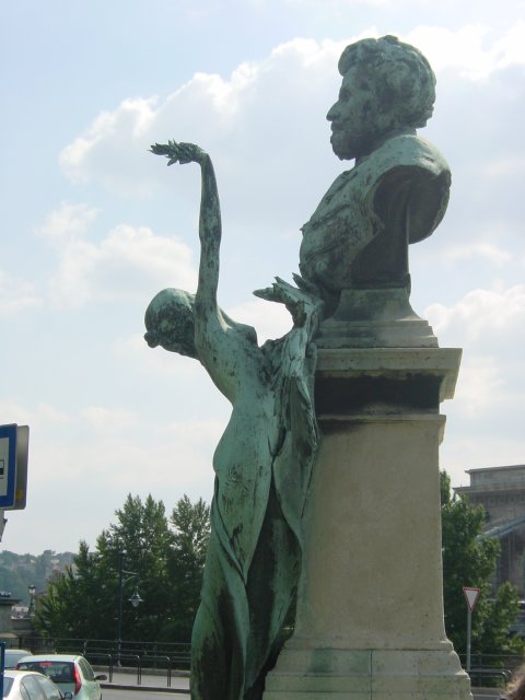 Statue in front of the Academy of Science