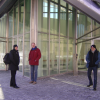 Vincent Hardy, Bert Bos, Max Froumentin in front of the Stata Center