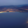 View on Nice as the NCE-FRA plane takes off. (all out of focus but I still like the colours)