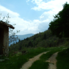 The dirt road linking Leouve and Saint-Leger