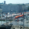View on the market near the harbour from the Uspenski Orthodox cathedral.